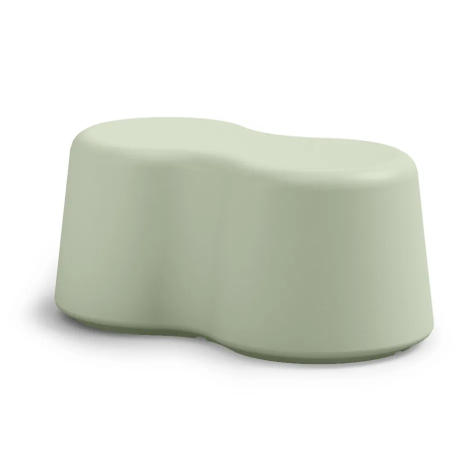 Wavy Indoor Bench in Colored Polyethylene Made in Italy - Marion Viadurini