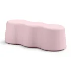 Wavy Indoor Bench in Colored Polyethylene Made in Italy - Marion Viadurini