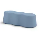 Wavy Indoor Bench in Colored Polyethylene Made in Italy - Marion Viadurini