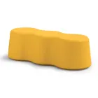 Wavy Indoor Bench in Colored Polyethylene Made in Italy - Marion Viadurini