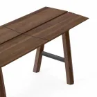 Modern Design Bench in Ash Wood with Veneered Seat - Andria Viadurini