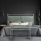 Tubular Iron Bench in Different Finishes Made in Italy - Prague Viadurini