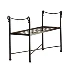 Tubular Iron Bench in Different Finishes Made in Italy - Prague Viadurini