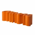 Colorful design bench Slide Love modern made in Italy Viadurini