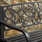 Garden Bench Made of Metal with Different Finishes - Stapler Viadurini