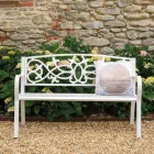 Garden Bench Made of Metal with Different Finishes - Stapler Viadurini