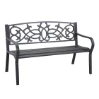 Garden Bench Made of Metal with Different Finishes - Stapler Viadurini