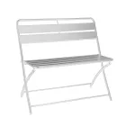 Folding Garden Bench Made of Metal - Ribbon Viadurini
