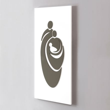 Panel Depicting the Laser Engraved Family Made in Italy - Chiaki Viadurini