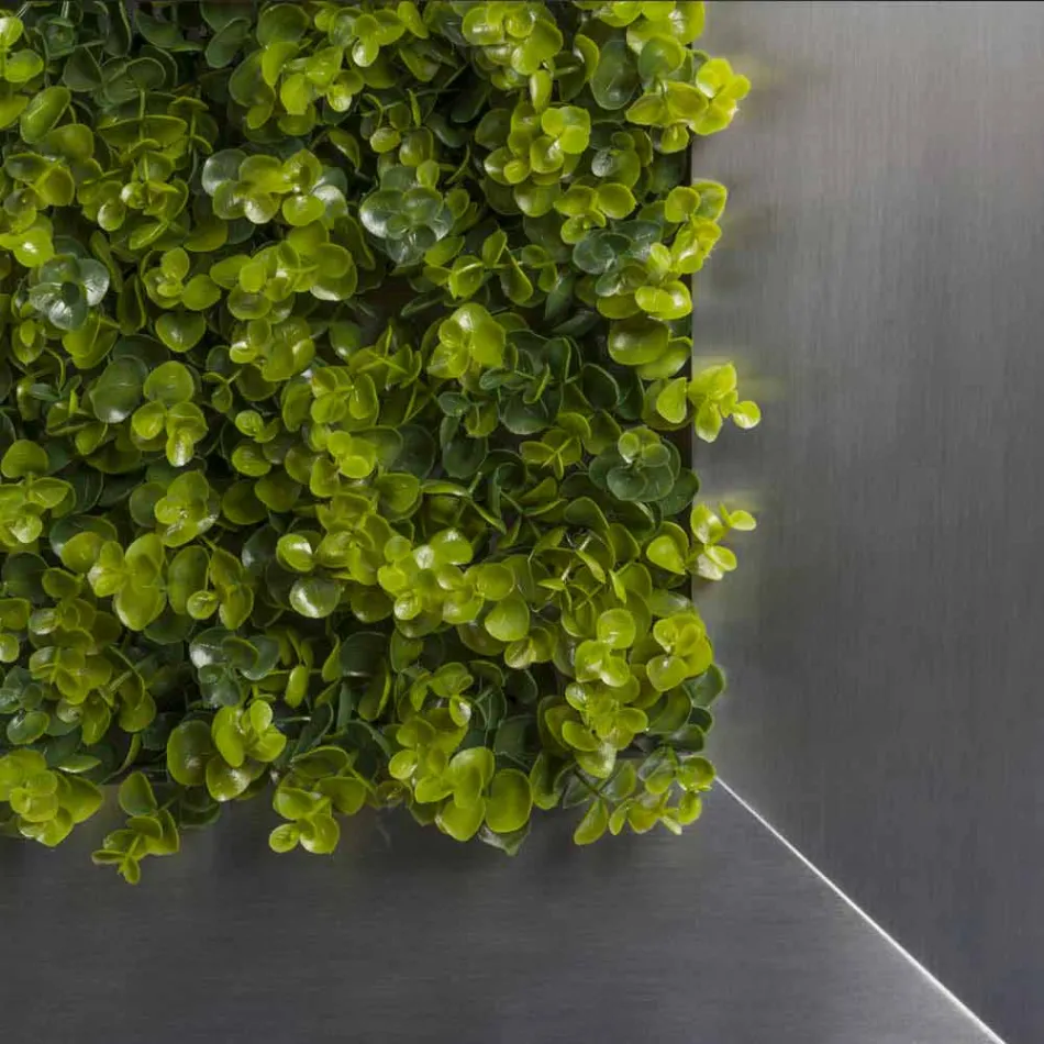 Decorative Metal Panel with Artificial Flowers Made in Italy - Fiorellino Viadurini