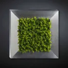 Decorative Metal Panel with Artificial Flowers Made in Italy - Fiorellino Viadurini