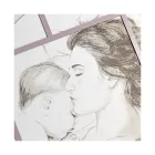 Laser Engraved Panel with Woman and Child Made in Italy - Harald Viadurini