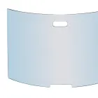 Curved Tempered Crystal Spark Arrester Made in Italy - Zafu Viadurini