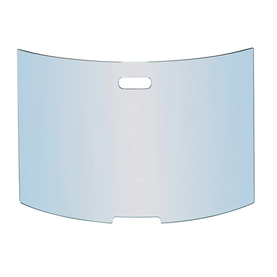 Curved Tempered Crystal Spark Arrester Made in Italy - Zafu Viadurini