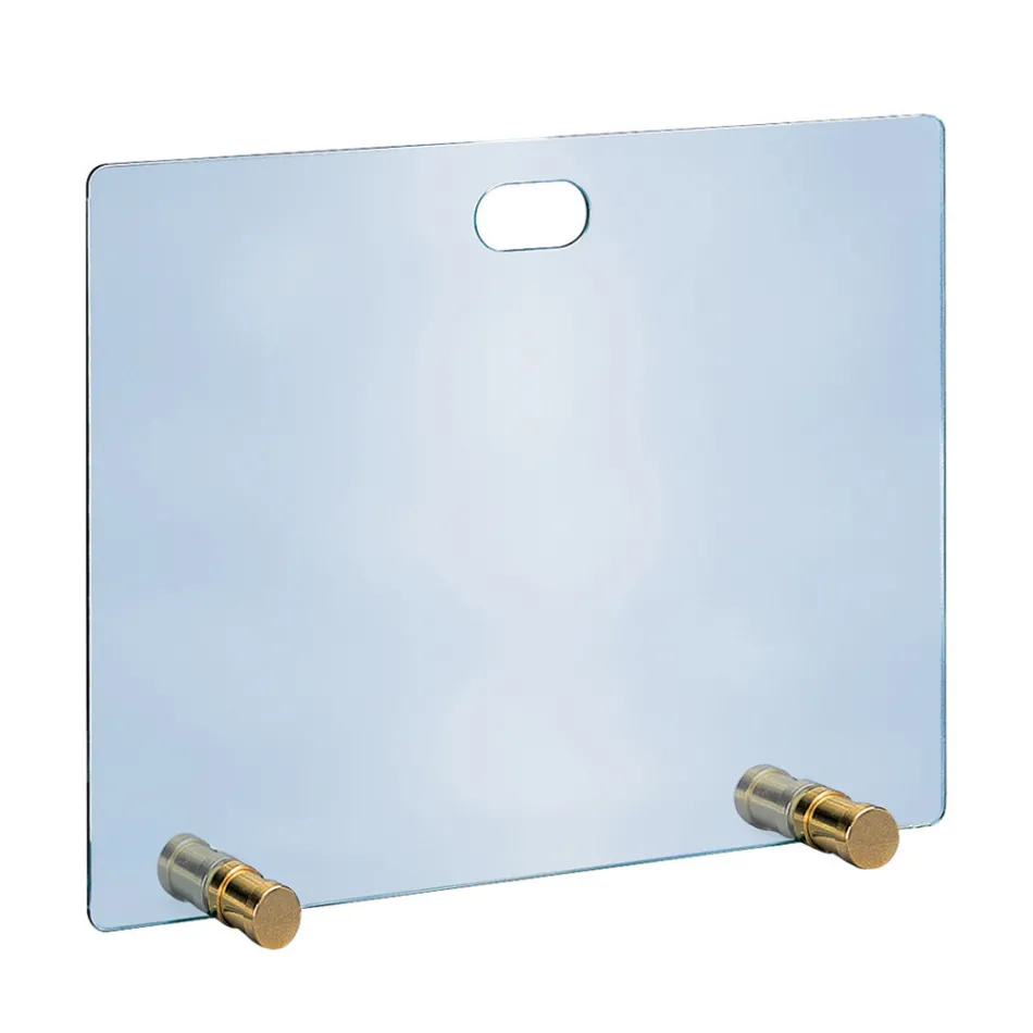 Tempered Crystal Spark Arrester and 4 Feet Made in Italy - Delfino Viadurini