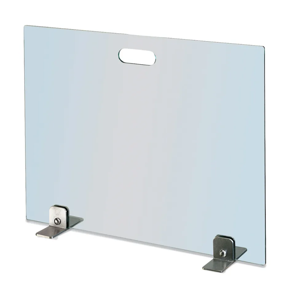 Spark Arrester in Tempered Crystal and Steel Feet Made in Italy - Volume Viadurini