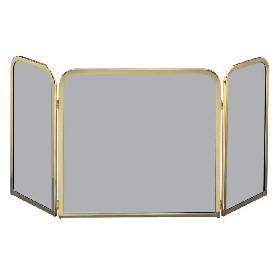 Brass Spark Arrester with Smoked Tempered Crystal Made in Italy - Orango Viadurini