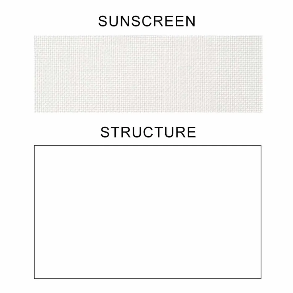 Fabric Parasol with Aluminium Structure - Emma Sunscreen by Varaschin Viadurini