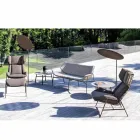 Fabric Parasol with Aluminium Structure - Emma Sunscreen by Varaschin Viadurini