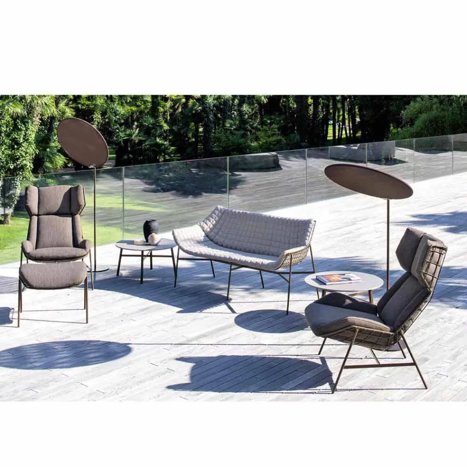 Fabric Parasol with Aluminium Structure - Emma Sunscreen by Varaschin Viadurini