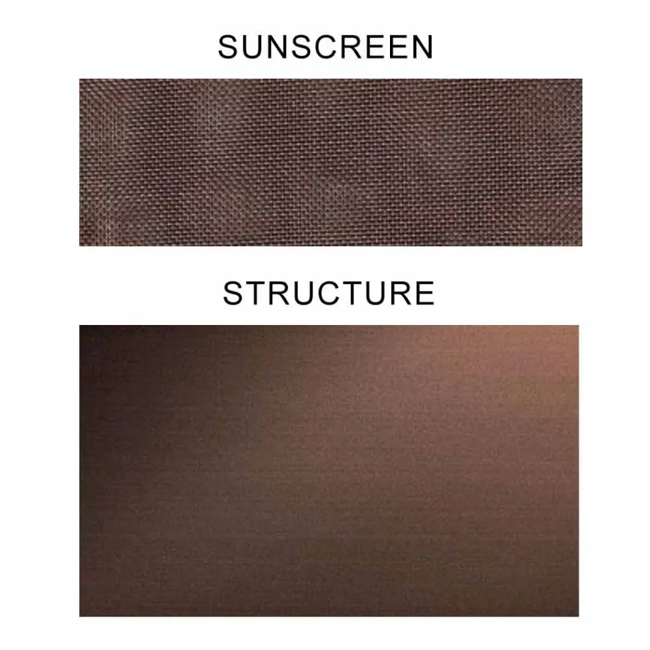 Fabric Parasol with Aluminium Structure - Emma Sunscreen by Varaschin Viadurini