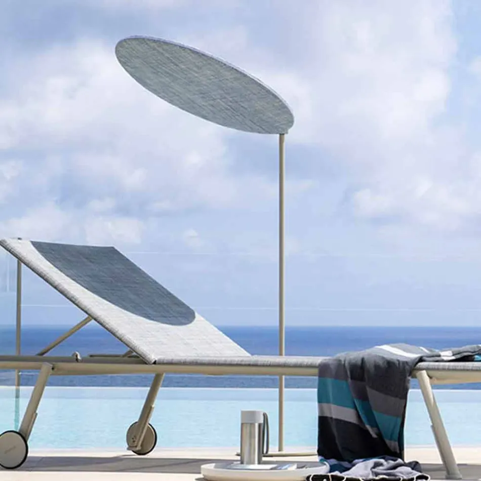 Fabric Parasol with Aluminium Structure - Emma Sunscreen by Varaschin Viadurini
