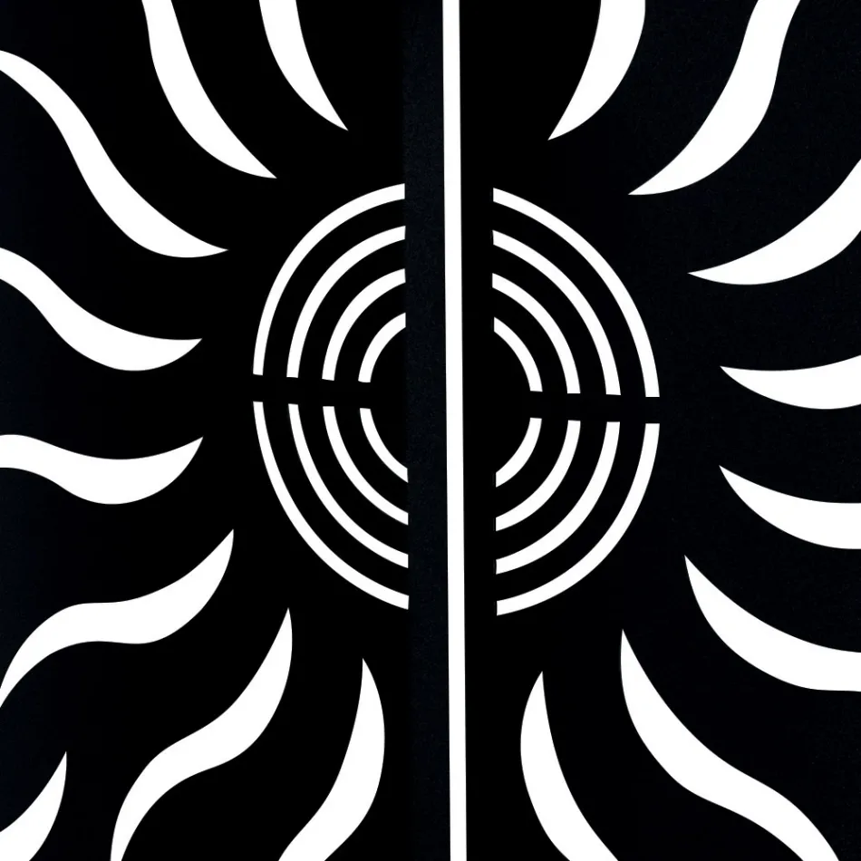 Curved Stove Guard with 2 Metal Doors Made in Italy - Duck Viadurini