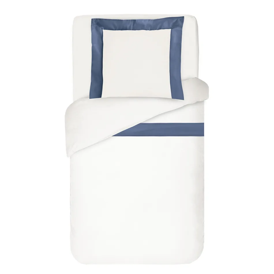 100% Cotton and 10% Cotton Satin Duvet Cover Set with 1 Pillow Case - Detail Viadurini