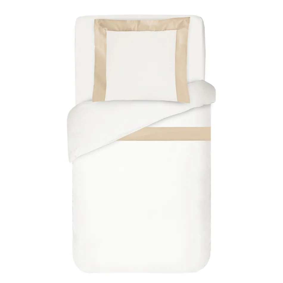 100% Cotton and 10% Cotton Satin Duvet Cover Set with 1 Pillow Case - Detail Viadurini