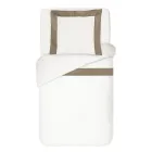 100% Cotton and 10% Cotton Satin Duvet Cover Set with 1 Pillow Case - Detail Viadurini