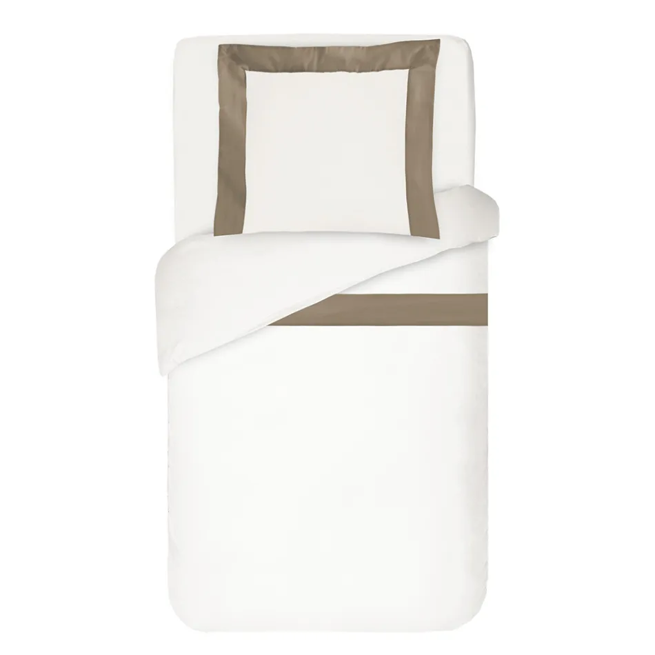 100% Cotton and 10% Cotton Satin Duvet Cover Set with 1 Pillow Case - Detail Viadurini