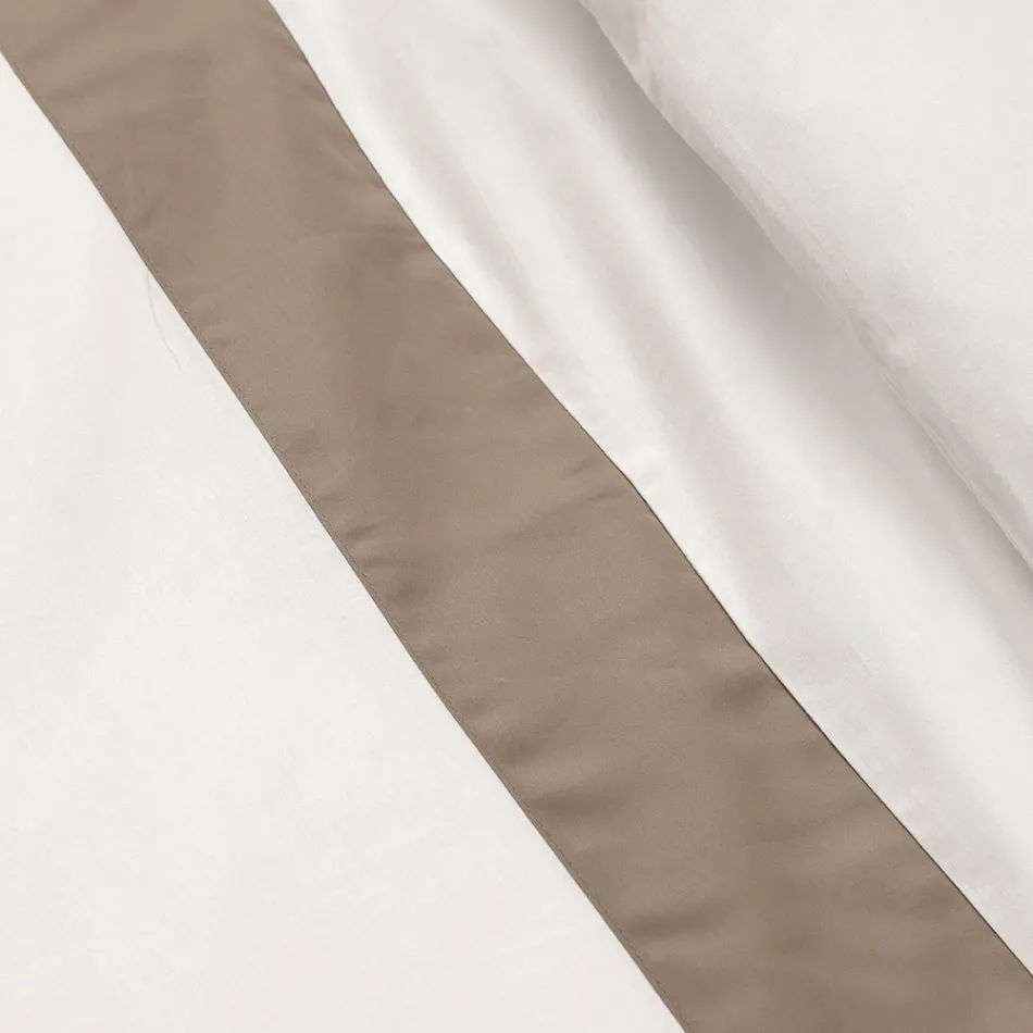 100% Cotton and 10% Cotton Satin Duvet Cover Set with 1 Pillow Case - Detail Viadurini