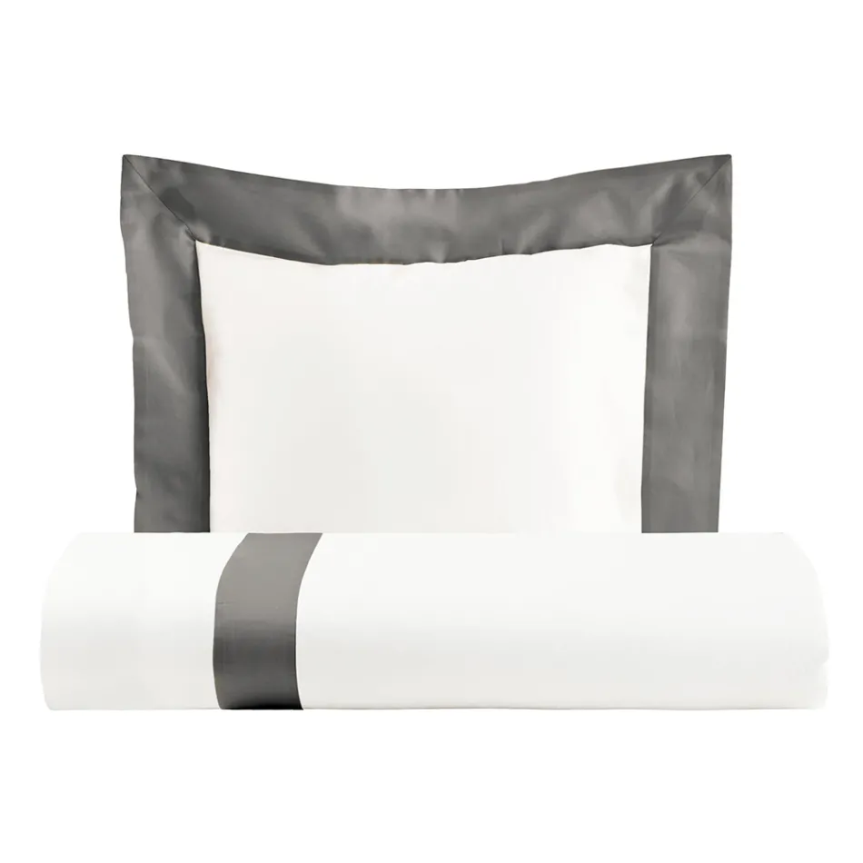 100% Cotton and 10% Cotton Satin Duvet Cover Set with 1 Pillow Case - Detail Viadurini