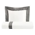 100% Cotton and 10% Cotton Satin Duvet Cover Set with 1 Pillow Case - Detail