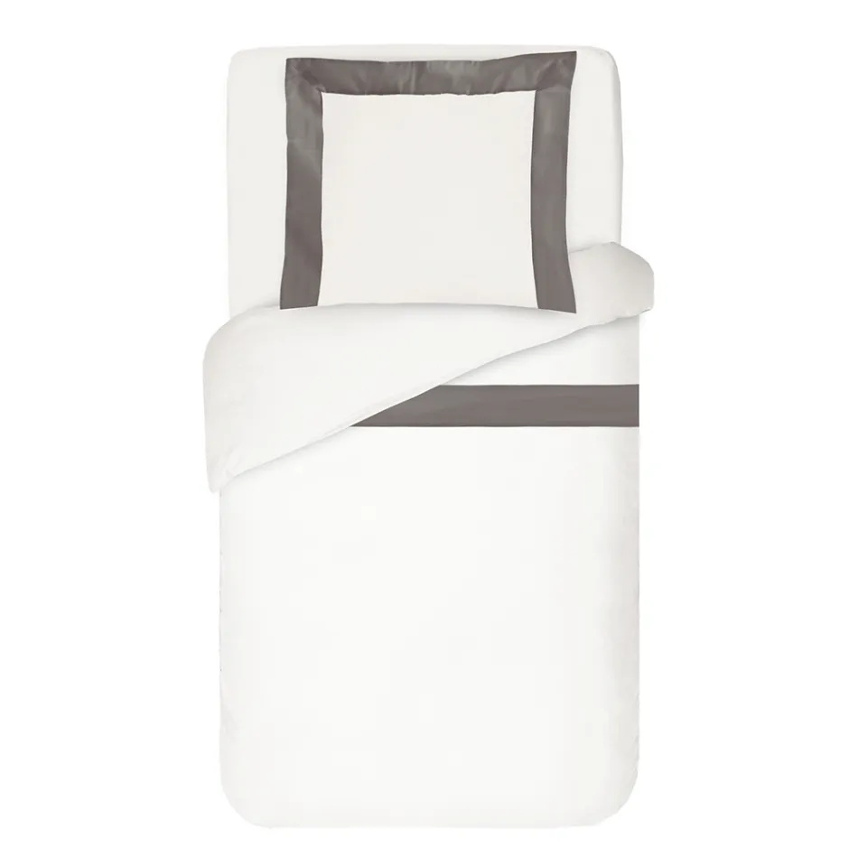 100% Cotton and 10% Cotton Satin Duvet Cover Set with 1 Pillow Case - Detail Viadurini