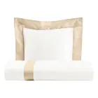 100% Cotton and 10% Cotton Satin Duvet Cover Set with 1 Pillow Case - Detail Viadurini