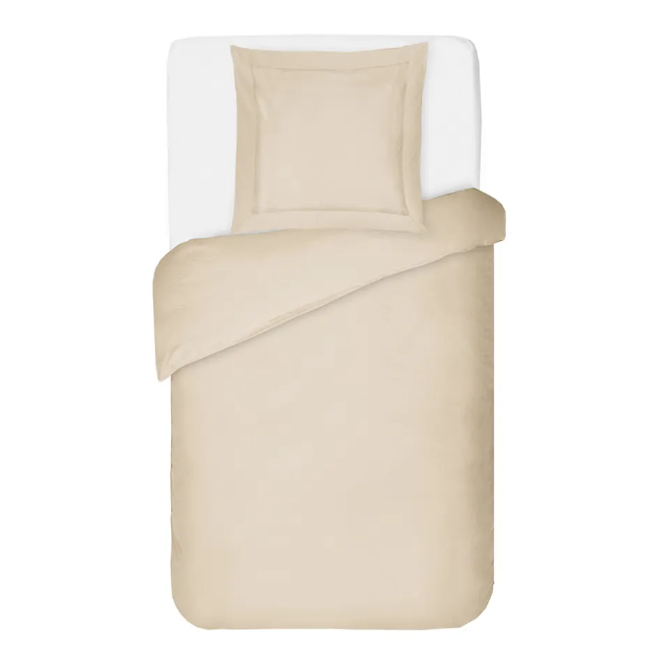 100% Cotton Satin Duvet Cover Set with 1 Pillowcase Made in Italy - Fluffy Viadurini