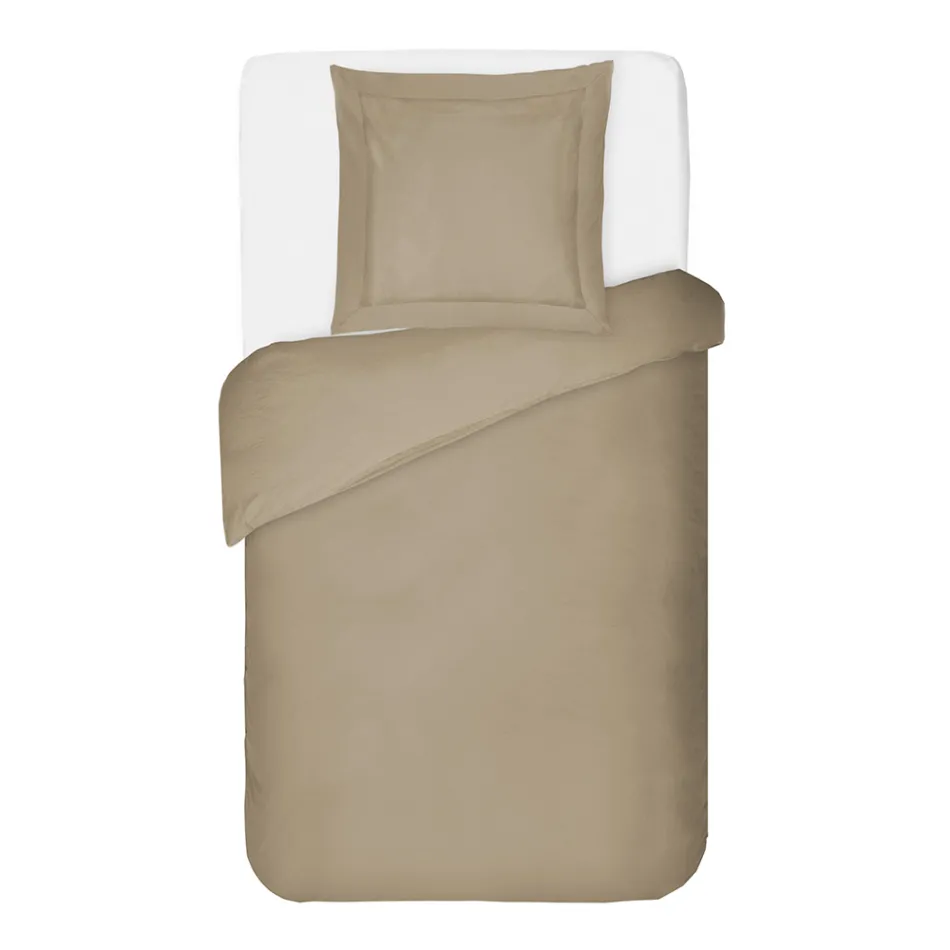 100% Cotton Satin Duvet Cover Set with 1 Pillowcase Made in Italy - Fluffy Viadurini