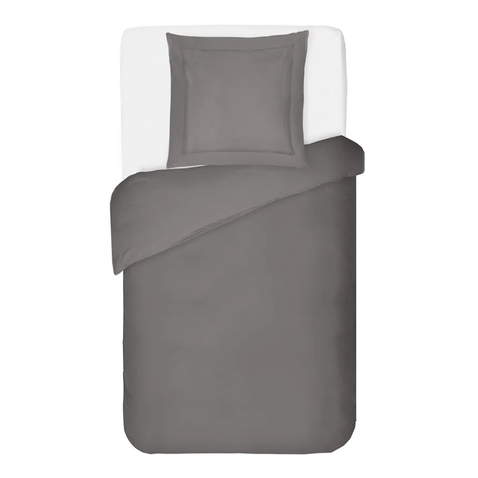 100% Cotton Satin Duvet Cover Set with 1 Pillowcase Made in Italy - Fluffy Viadurini