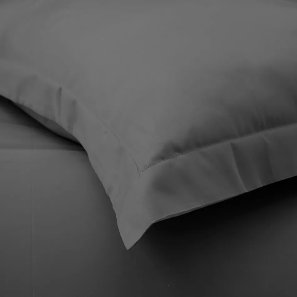 100% Cotton Satin Duvet Cover Set with 1 Pillowcase Made in Italy - Fluffy Viadurini