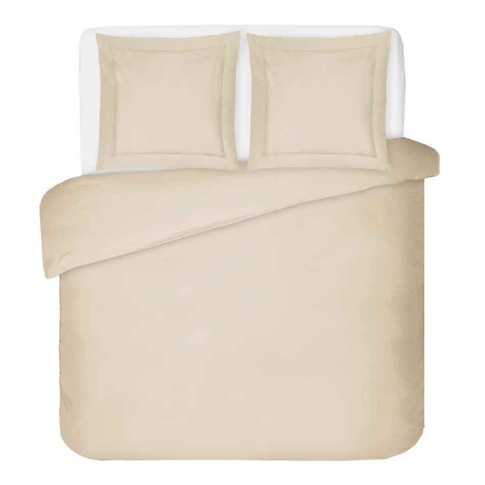 100% Cotton Satin Duvet Cover Set with 2 Pillow Cases Made in Italy - Fluffy Viadurini