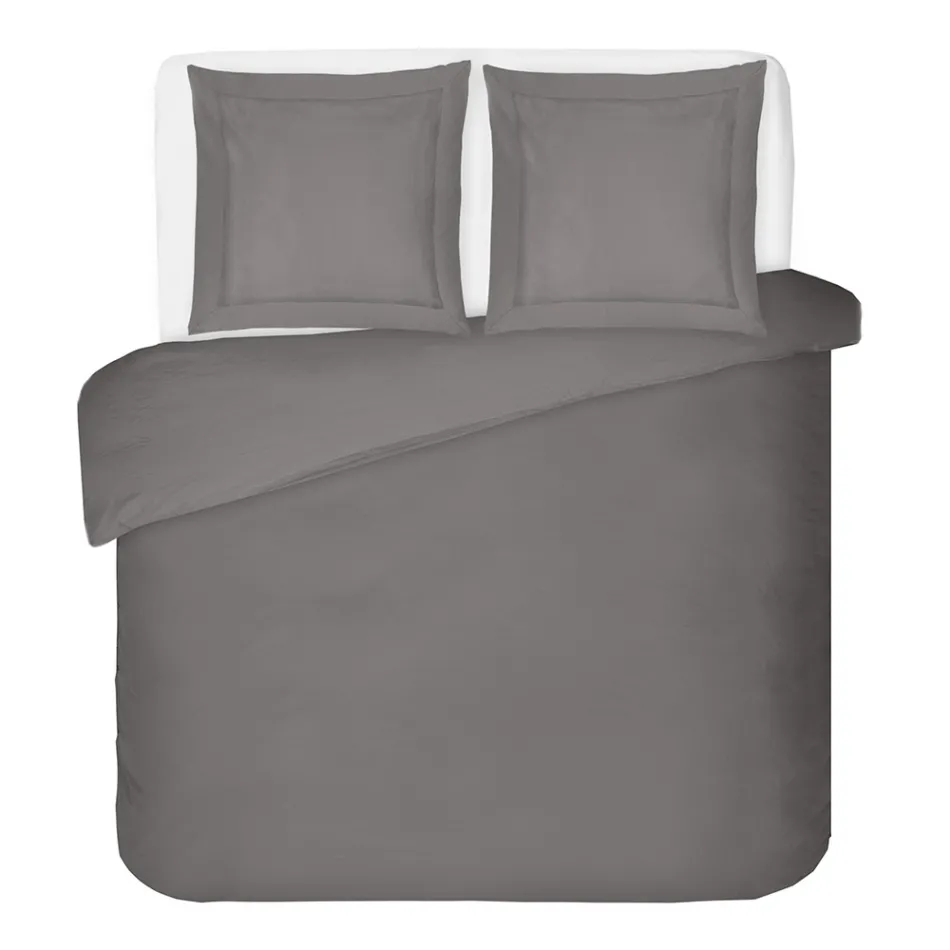 100% Cotton Satin Duvet Cover Set with 2 Pillow Cases Made in Italy - Fluffy Viadurini