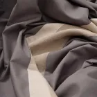 Duvet Cover Set in 90% Cotton and 10% Linen with 1 Pillow Case Made in Italy - Nestle Viadurini