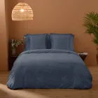 Double Duvet Cover Set in 100% Cotton Satin Made in Italy - Fluffy Viadurini