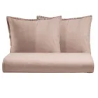 Double Duvet Cover Set in Pure Garment-Dyed Cotton with 2 Pillow Cases - Delicacy Viadurini