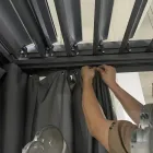 Pegola 3x4 mt in Anthracite Painted Aluminium with Crank - Levante Viadurini