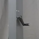 Pegola 3x4 mt in Anthracite Painted Aluminium with Crank - Levante Viadurini