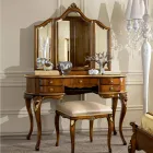 Classic Wooden Makeup Comb with Mirror Made in Italy - Cambrige Viadurini