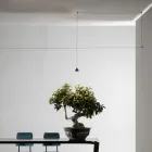 Wire Floor Lamp in Black Aluminium and Small Cone Minimal Design - Mercado Viadurini