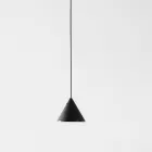 Wire Floor Lamp in Black Aluminium and Small Cone Minimal Design - Mercado Viadurini